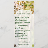 25 4x9 Huwelijksprogramma Kroonluchter in Oak Tree Programmakaart (Voorkant)