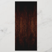 25 4x9 Huwelijksprogramma Land Donkere Schuur Hout Programmakaart (Achterkant)