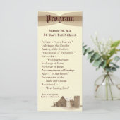 25 4x9 Huwelijksprogramma  Landschuur Boerderij Programmakaart (Staand voorkant)