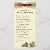 25 4x9 Huwelijksprogramma  Landschuur Boerderij Programmakaart (Voorkant)