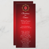 25 4x9 Huwelijksprogramma Lord Ganesha / Hindoe Re Programmakaart (Voorkant / Achterkant)