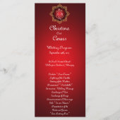 25 4x9 Huwelijksprogramma Lord Ganesha / Hindoe Re Programmakaart (Voorkant)