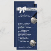 25 4x9 Huwelijksprogramma Luchtmacht Klasse A Unif Programmakaart (Voorkant / Achterkant)