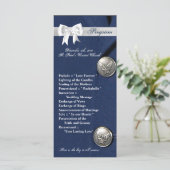 25 4x9 Huwelijksprogramma Luchtmacht Klasse A Unif Programmakaart (Staand voorkant)