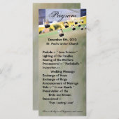 25 4x9 Huwelijksprogramma Mason Jar Kaarsenhouders Programmakaart (Voorkant / Achterkant)