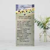 25 4x9 Huwelijksprogramma Mason Jar Kaarsenhouders Programmakaart (Staand voorkant)