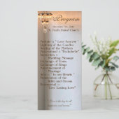 25 4x9 Huwelijksprogramma Mason Jar Kroonluchter K Programmakaart (Staand voorkant)