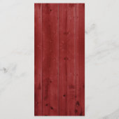 25 4x9 Huwelijksprogramma Mason Jar String Lights Programmakaart (Achterkant)