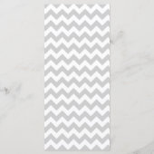 25 4x9 huwelijksprogramma Modern Chevron Stripe Co Programmakaart (Achterkant)
