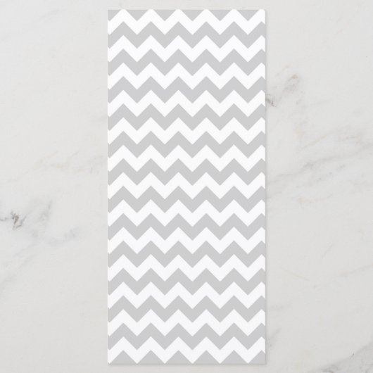 25 4x9 huwelijksprogramma Modern Chevron Stripe Co Programmakaart (Achterkant)
