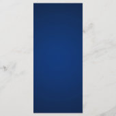 25 4x9 Huwelijksprogramma Navy Blue Double Bike Programmakaart (Achterkant)