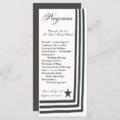 25 4x9 Huwelijksprogramma Navy Zomerjurk Wit Programmakaart (Voorkant / Achterkant)