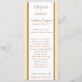 25 4x9 huwelijksprogramma net gehuwd paar programmakaart (Voorkant)