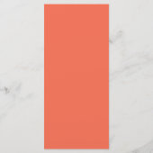 25 4x9 huwelijksprogramma roze/perzik formele rol programmakaart (Achterkant)