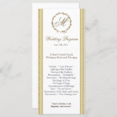 25 4x9 huwelijksprogramma Sandy Beach Programmakaart (Voorkant / Achterkant)