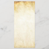 25 4x9 Huwelijksprogramma Spring Tree Aged Paper V Programmakaart (Achterkant)