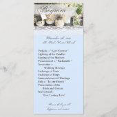 25 4x9 huwelijksprogramma strand Zee metselaar pot Programmakaart (Voorkant)