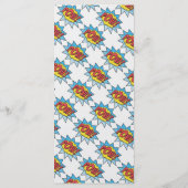 25 4x9 Huwelijksprogramma Stripboek Pop Art Programmakaart (Achterkant)