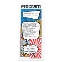 25 4x9 Huwelijksprogramma Stripboek Pop Art
