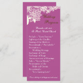 25 4x9 Huwelijksprogramma Victoriaans Lace Orch Programmakaart (Voorkant / Achterkant)
