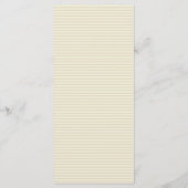 25 4x9 Huwelijksprogramma Vogelkooi/Grijze Strepen Programmakaart (Achterkant)