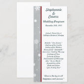 25 4x9 huwelijksprogramma White Tree Programmakaart (Voorkant / Achterkant)