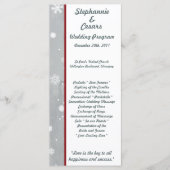 25 4x9 huwelijksprogramma White Tree Programmakaart (Voorkant)