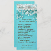 25 4x9 Trouwprogramma Babys Ademlente Bloem Programmakaart (Voorkant / Achterkant)