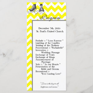25 4x9 Trouwprogramma Chevron Stripe Zig Zag Prin Programmakaart