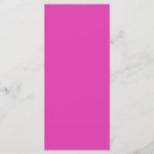 25 4x9 Trouwprogramma Ombre Roze Chevron Programmakaart (Achterkant)