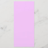 25 4x9 Trouwprogramma Paarse Orchideeën op Stem Programmakaart (Achterkant)