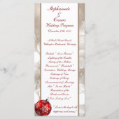 25 4x9 Trouwprogramma Winter Blur Programmakaart (Voorkant)