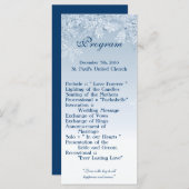 25 4x9 Trouwprogramma Winter Wonderland Trees Cry Programmakaart (Voorkant / Achterkant)