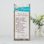 25 4x9 Wedding Program Hunting Deer Doe Buck Camo Programmakaart (Staand voorkant)