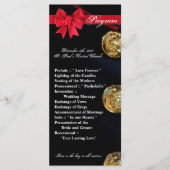 25 4x9 Wedding Program Marine Dress Blues Uniform Programmakaart (Voorkant)