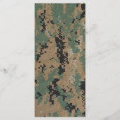 25 4x9 Wedding Programme Marine DIGITAL PRINT Unif Programmakaart (Achterkant)