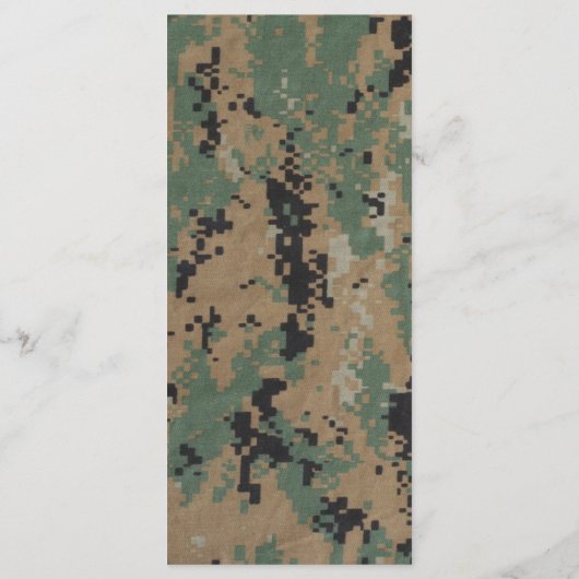 25 4x9 Wedding Programme Marine DIGITAL PRINT Unif Programmakaart (Achterkant)