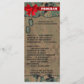 25 4x9 Wedding Programme Marine DIGITAL PRINT Unif Programmakaart (Voorkant)