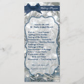 25 4x9 Wedding Programme Shattered Ice Broken Wint Programmakaart (Voorkant)