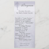25 4x9 Wedding Programme Winter Wonderland Trees S Programmakaart (Voorkant)