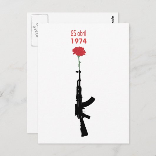25 Abril Briefkaart (Voorkant / Achterkant)