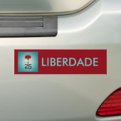 25 april, de anjerrevolutie, Portugal Bumpersticker (Op auto)