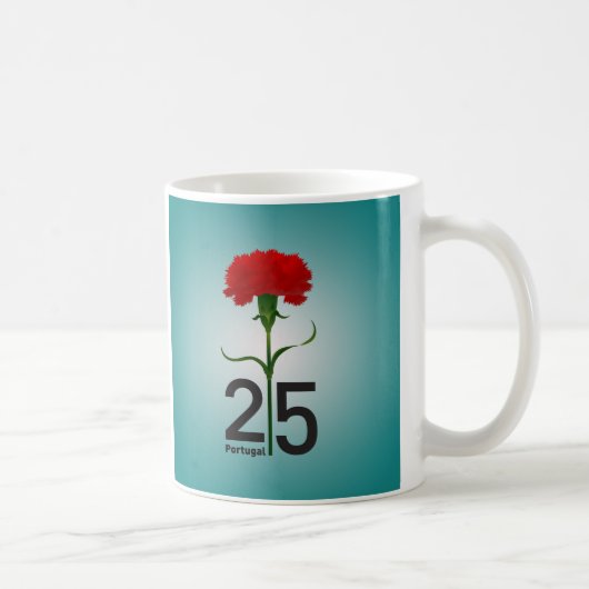 25 april, de anjerrevolutie, Portugal Koffiemok (Rechts)