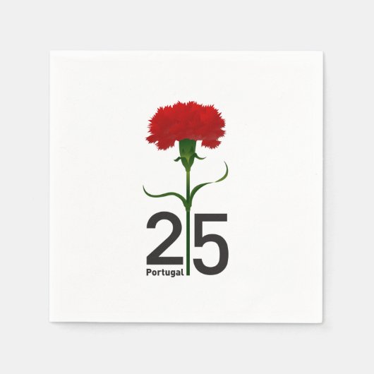 25 april, de anjerrevolutie, Portugal Servet (Voorkant)