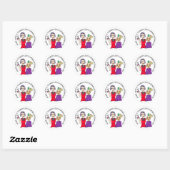 25 april is Hairstylists Appreciation Day Ronde Sticker (Vel)