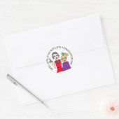 25 april is Hairstylists Appreciation Day Ronde Sticker (Envelop)