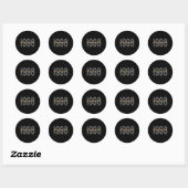 25 augustus 1998 25e Decoratie Ronde Sticker (Vel)