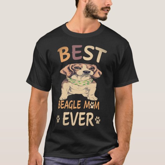25 Beste Beagle Moeder Ooit Beagle T-shirt (Voorkant)