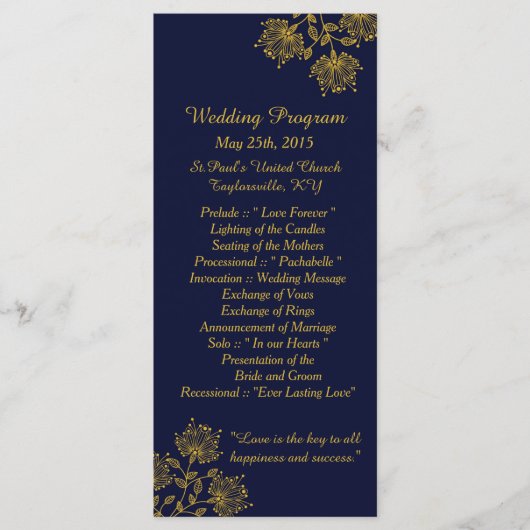 25 Bindprogramma's voor de zeemacht en de geelbloe Programmakaart (Voorkant)