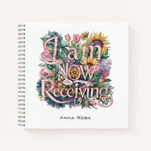 *~* 25 Bloemen IK ONTVANG NU AP85 Manifesting Notitieboek